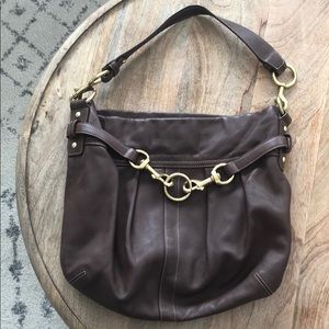 Coach brown leather purse